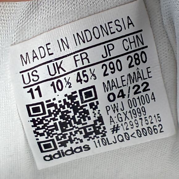 Adidas Response Cloud White Lace Up Low Top Running Shoes GX1999 Men\'s Size 11 main image 4